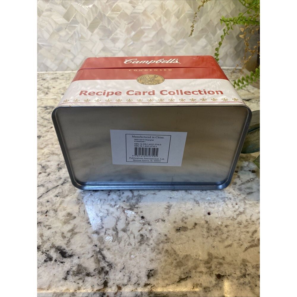 CAMPBELL'S TIN RECIPE CARD BOX w Cards - Picture 9 of 13